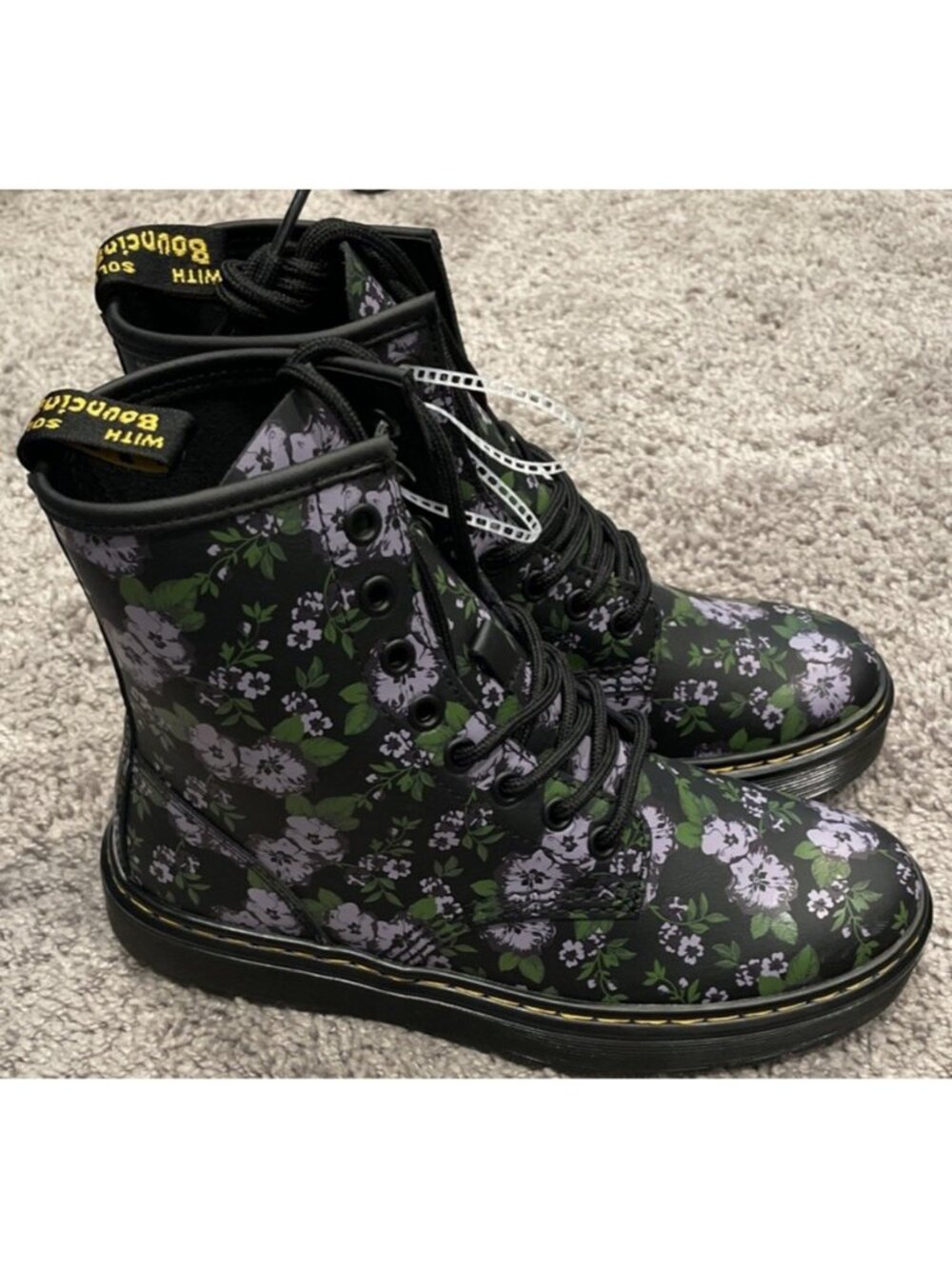 Dr. Martens Zavala Primrose Floral Hydro Combat Boots Womens Size 6 32099649 New